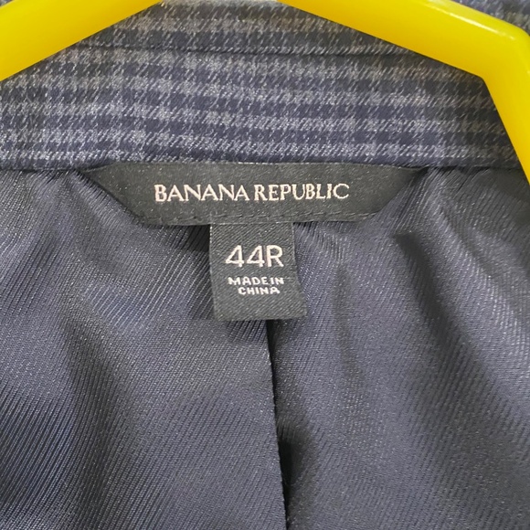Banana Republic Navy Blue Blazer 44R Standard Fit - Picture 3 of 12